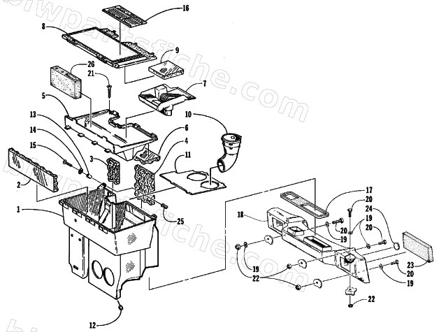 AIR SILENCER ASSEMBLY diagram