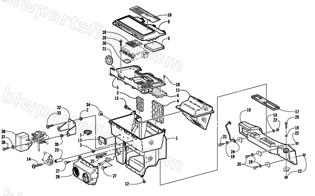 AIR SILENCER ASSEMBLY diagram