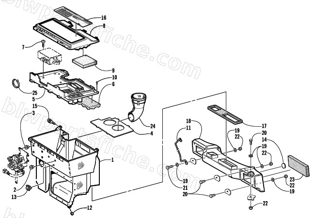 AIR SILENCER ASSEMBLY diagram