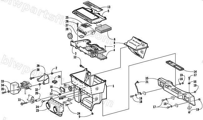 AIR SILENCER ASSEMBLY diagram