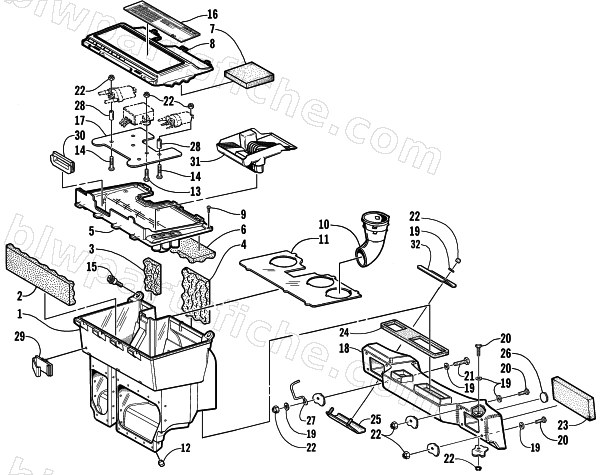AIR SILENCER ASSEMBLY diagram