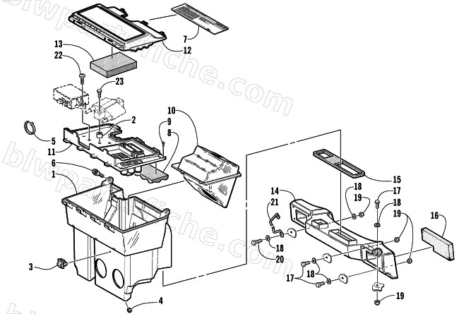 AIR SILENCER ASSEMBLY diagram