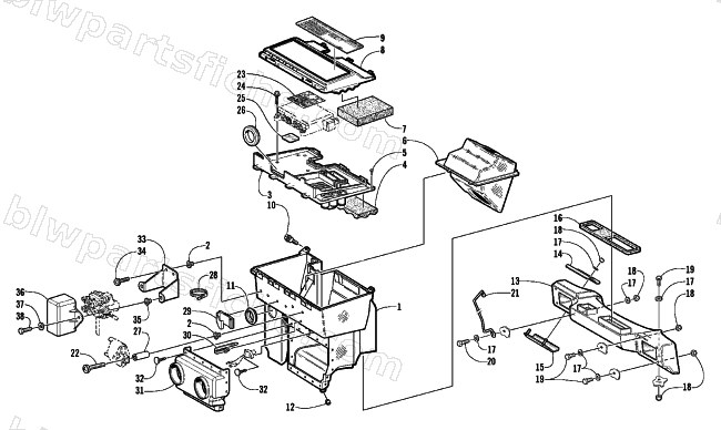 AIR SILENCER ASSEMBLY diagram