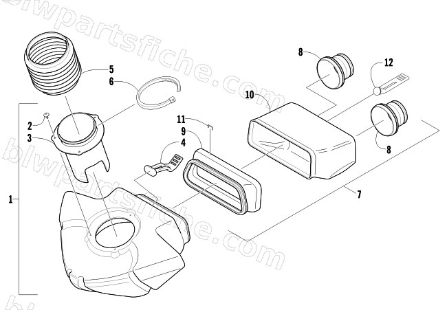 AIR SILENCER ASSEMBLY diagram