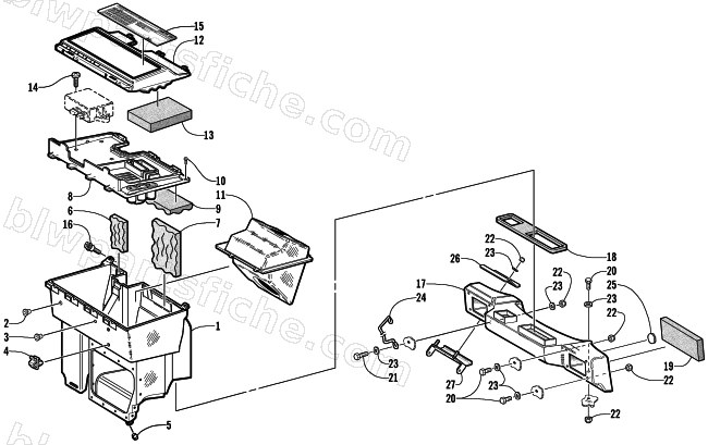 AIR SILENCER ASSEMBLY diagram