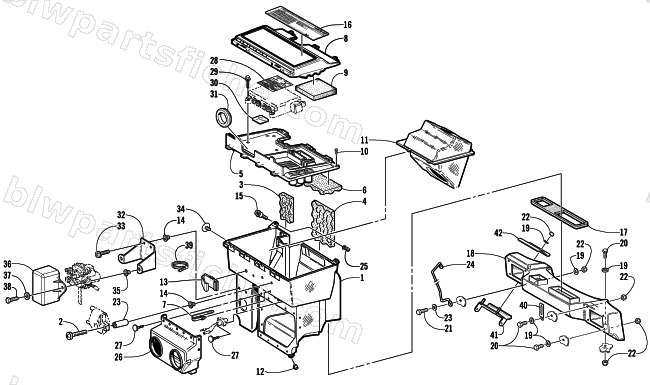 AIR SILENCER ASSEMBLY diagram