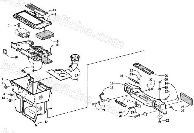 AIR SILENCER ASSEMBLY diagram