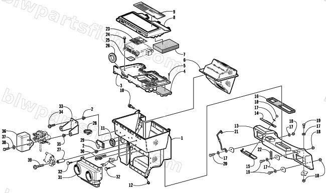 AIR SILENCER ASSEMBLY diagram