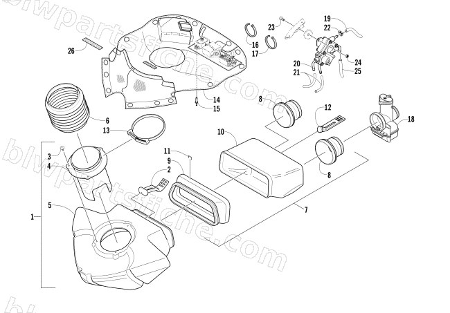 AIR SILENCER ASSEMBLY diagram