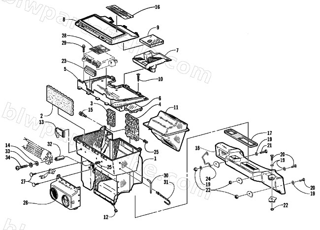 AIR SILENCER ASSEMBLY diagram