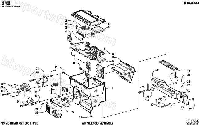 AIR SILENCER ASSEMBLY diagram