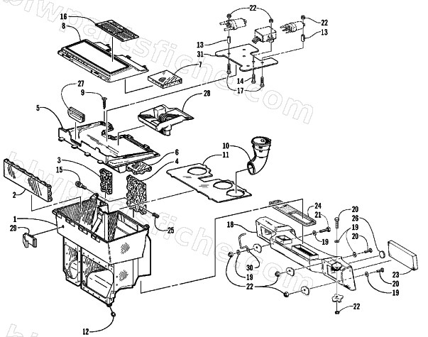 AIR SILENCER ASSEMBLY diagram