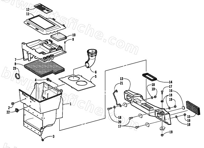 AIR SILENCER ASSEMBLY diagram