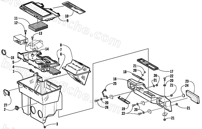 AIR SILENCER ASSEMBLY diagram