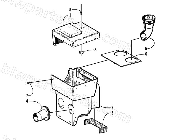 AIR SILENCER ASSEMBLY diagram