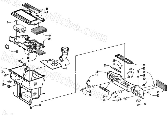 AIR SILENCER ASSEMBLY diagram