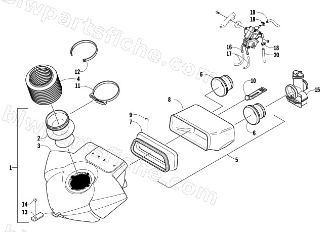 AIR SILENCER ASSEMBLY diagram