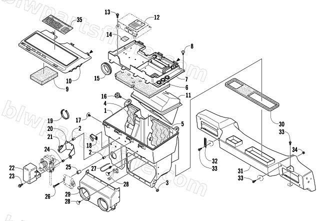 AIR SILENCER ASSEMBLY diagram