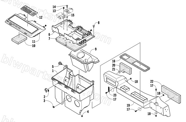 AIR SILENCER ASSEMBLY diagram