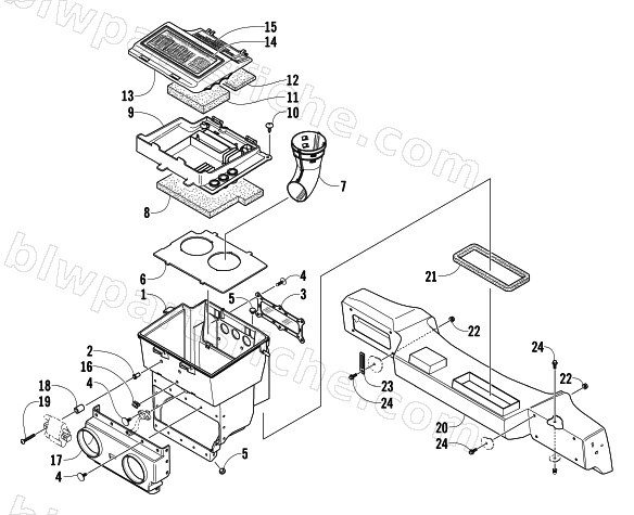 AIR SILENCER ASSEMBLY diagram