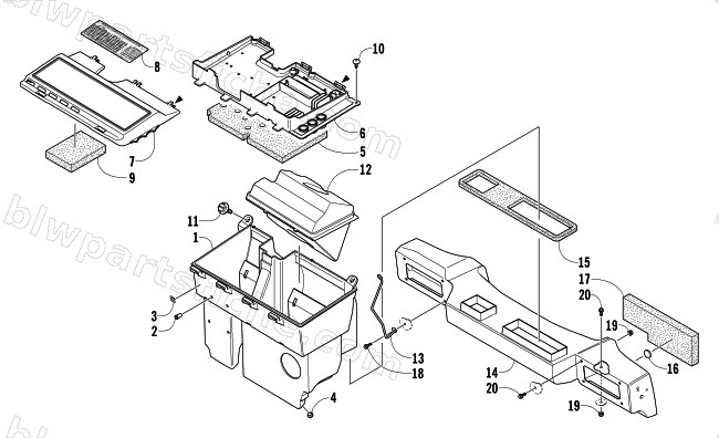 AIR SILENCER ASSEMBLY diagram