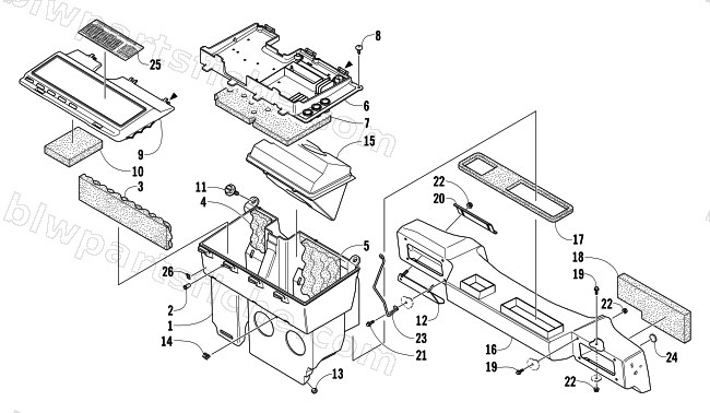 AIR SILENCER ASSEMBLY diagram