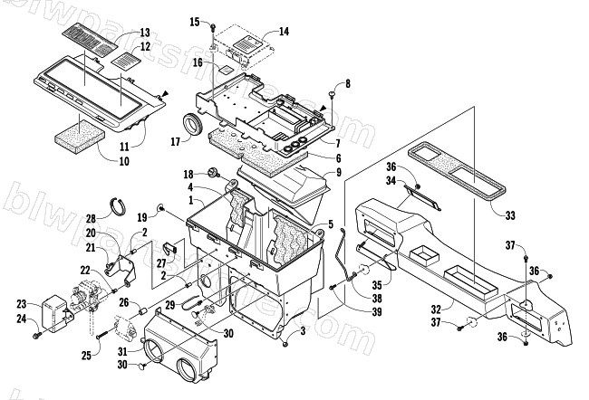 AIR SILENCER ASSEMBLY diagram