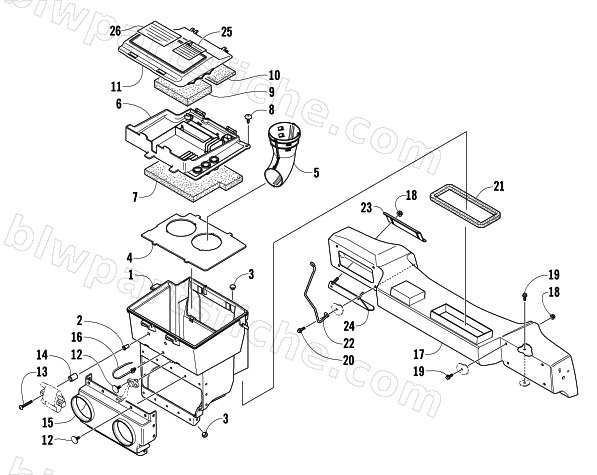 AIR SILENCER ASSEMBLY diagram