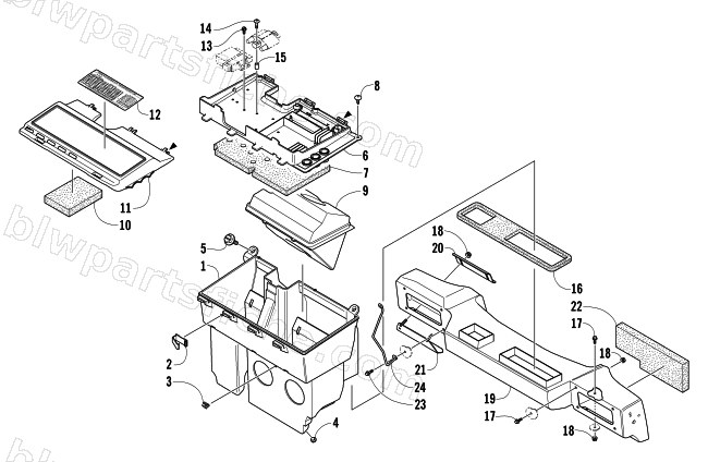 AIR SILENCER ASSEMBLY diagram
