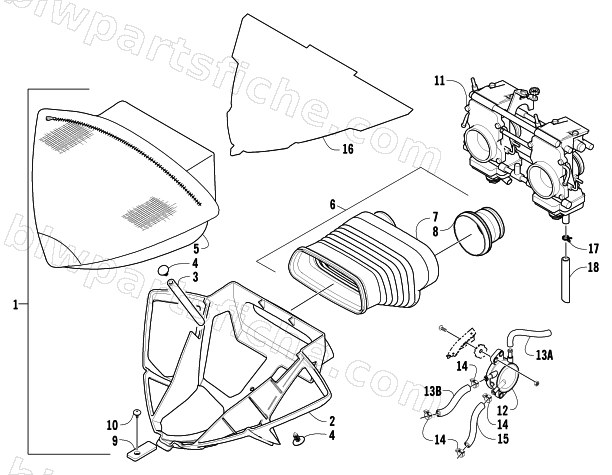 AIR SILENCER ASSEMBLY diagram