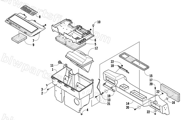AIR SILENCER ASSEMBLY diagram