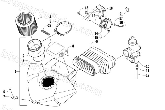 AIR SILENCER ASSEMBLY diagram
