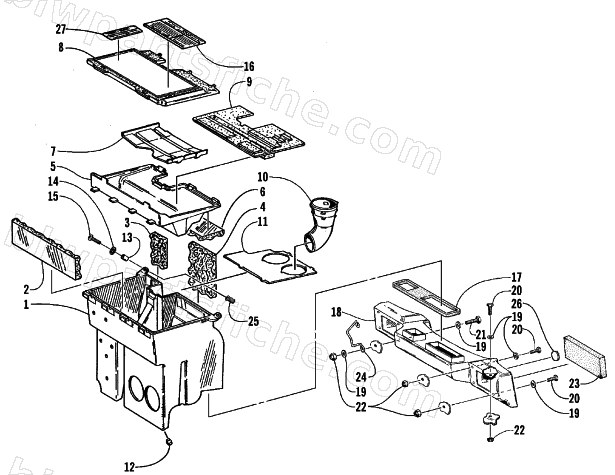 AIR SILENCER ASSEMBLY diagram