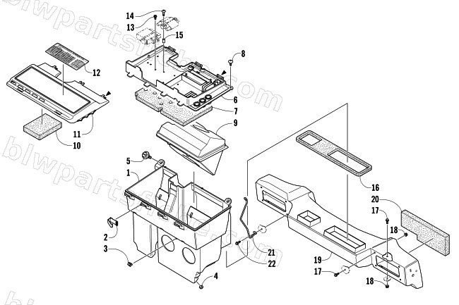 AIR SILENCER ASSEMBLY diagram