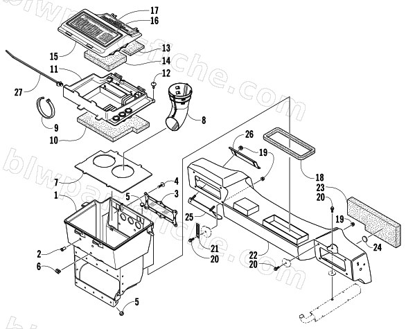AIR SILENCER ASSEMBLY diagram