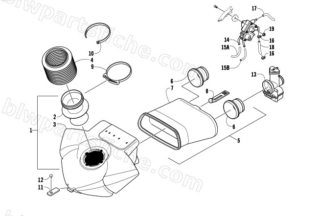 AIR SILENCER ASSEMBLY diagram