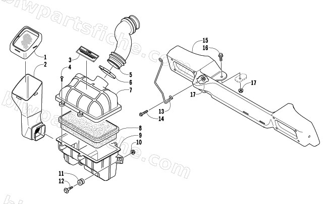 AIR SILENCER ASSEMBLY diagram