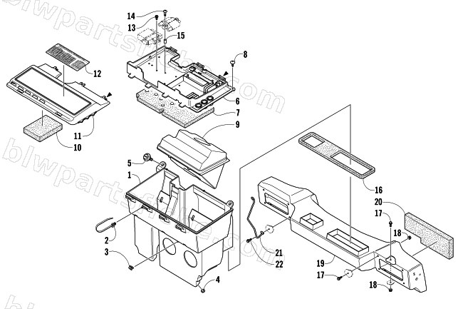 AIR SILENCER ASSEMBLY diagram
