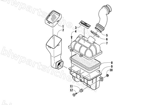 AIR SILENCER ASSEMBLY diagram