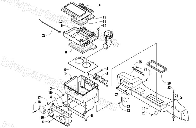 AIR SILENCER ASSEMBLY diagram