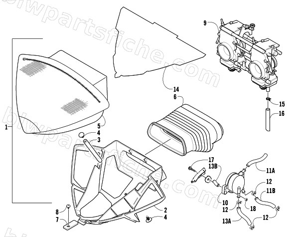 AIR SILENCER ASSEMBLY diagram