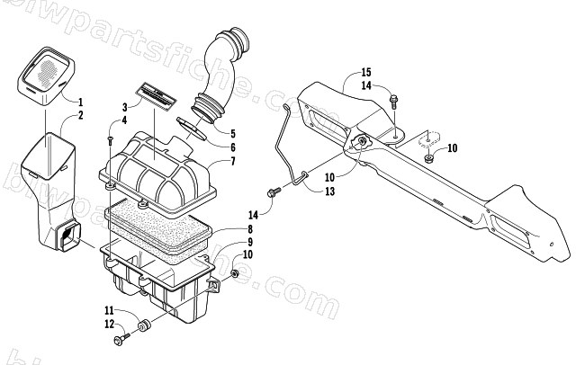 AIR SILENCER ASSEMBLY diagram