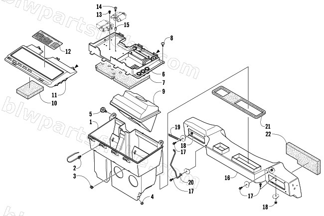AIR SILENCER ASSEMBLY diagram