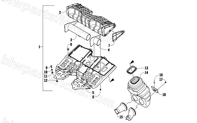 AIR SILENCER ASSEMBLY diagram