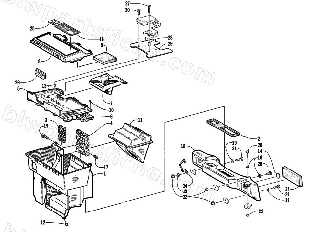 AIR SILENCER ASSEMBLY diagram
