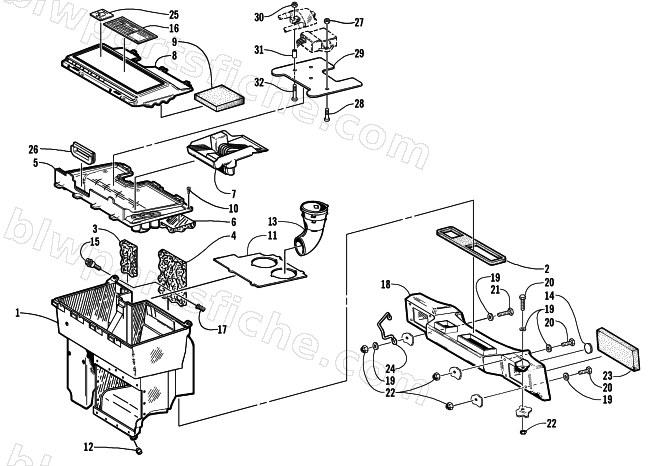 AIR SILENCER ASSEMBLY diagram