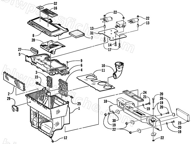 AIR SILENCER ASSEMBLY diagram