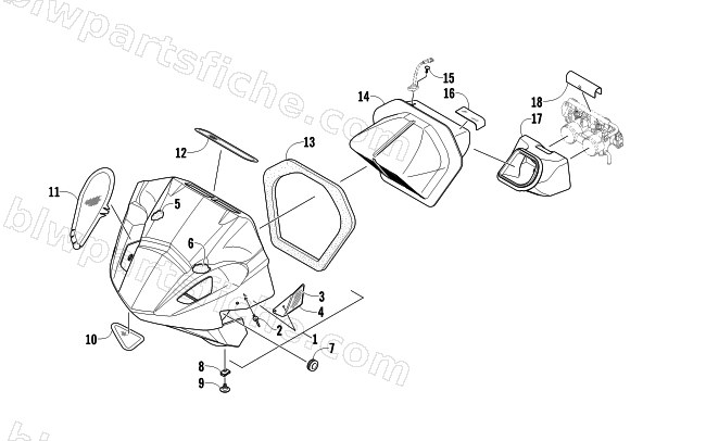 AIR SILENCER ASSEMBLY diagram