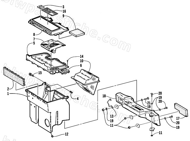 AIR SILENCER ASSEMBLY diagram