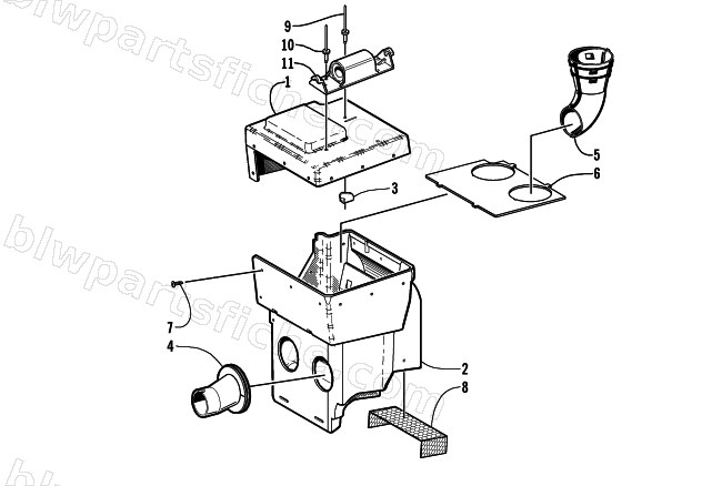 AIR SILENCER ASSEMBLY diagram